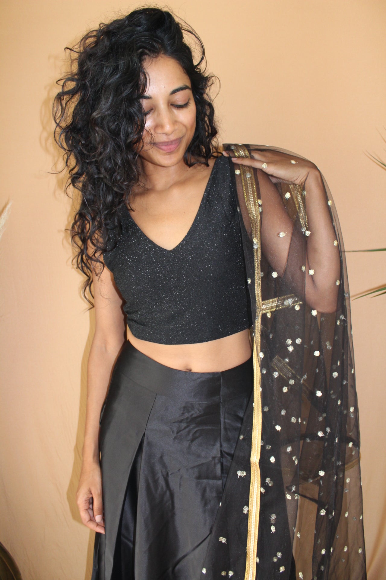 The Stardust Sleeveless Sari Blouse - Khushey