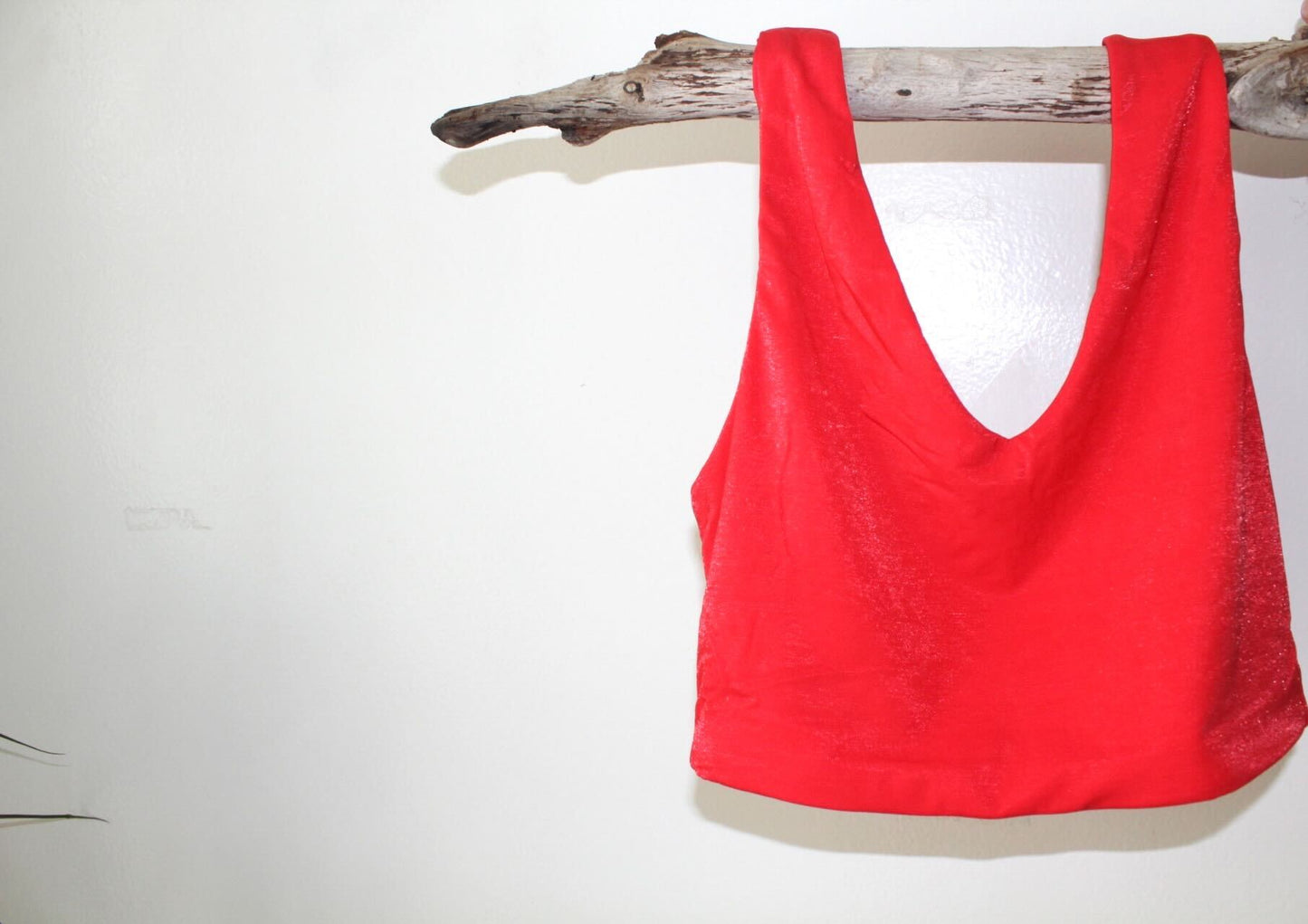 Chili Pepper Charmer Sleeveless Sari Blouse - Khushey