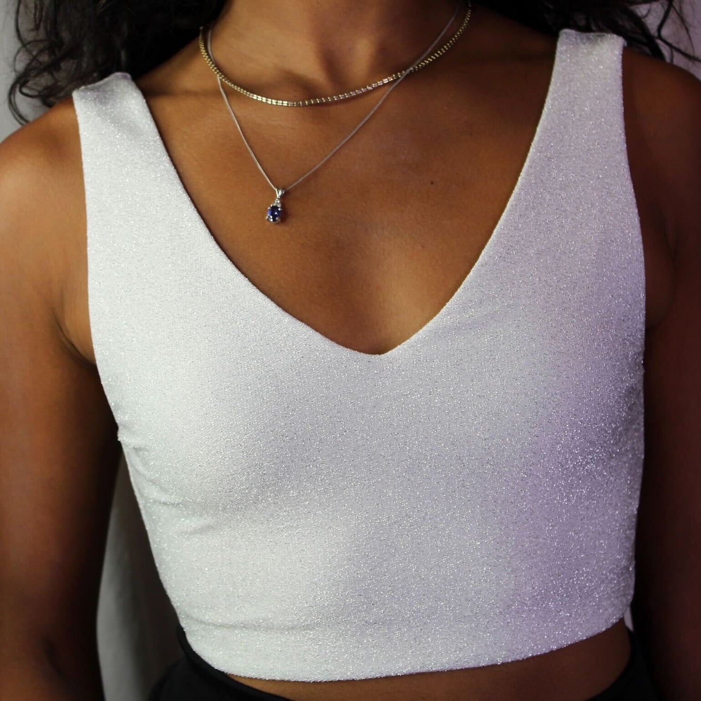 Ice Queen Sleeveless Sari Blouse - Khushey