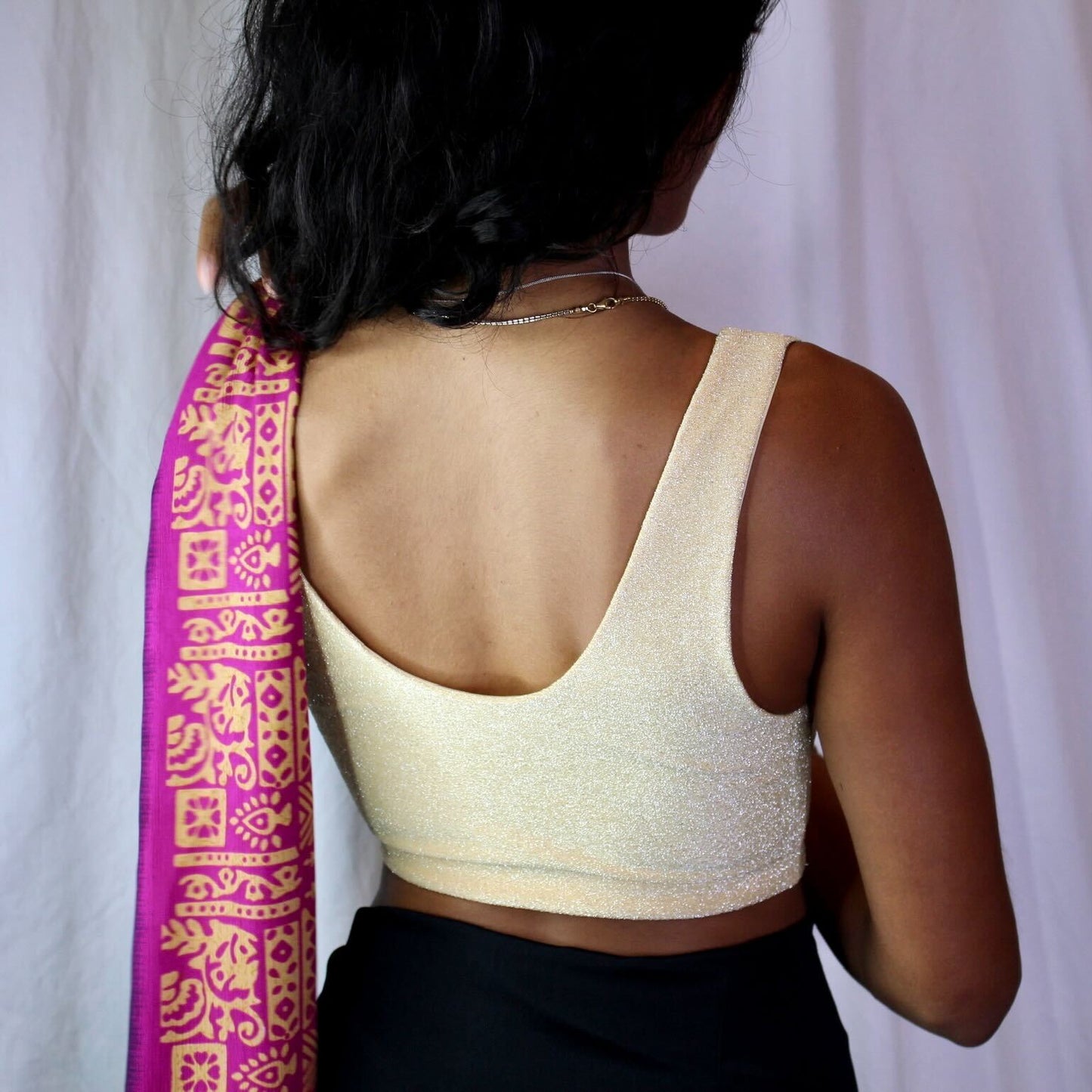 The Gold Standard Sleeveless Sari Blouse - Khushey